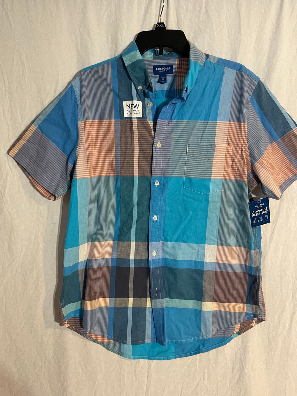 NWT Arizona Jeans boys button front shirt